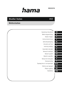 Manuale Hama 00222216 Sylt Stazione meteorologica
