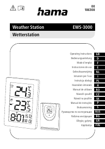 Instrukcja Hama EWS-3000 Stacja pogodowa