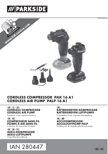 Handleiding Parkside IAN 280447 Compressor
