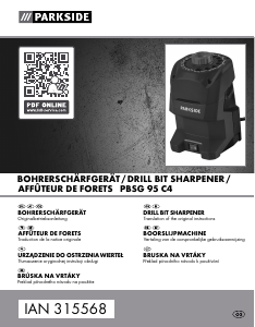 Bedienungsanleitung Parkside IAN 315568 Bohrerschärfgerät
