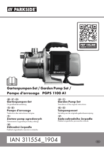 Instrukcja Parkside IAN 311554 Pompa ogrodowa