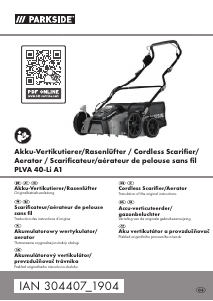 Návod Parkside IAN 304407 Vertikutátor