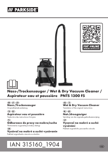 Bedienungsanleitung Parkside IAN 315160 Staubsauger