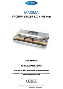 Bruksanvisning Maxima 09501002 Vakuumpackare