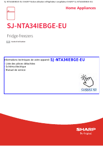 Mode d’emploi Sharp SJ-NTA34IEBGE-EU Réfrigérateur combiné