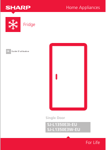 Mode d’emploi Sharp SJ-L1350E3I-EU Réfrigérateur