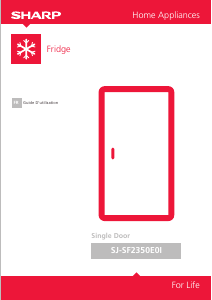 Mode d’emploi Sharp SJ-SF2350E0I Réfrigérateur