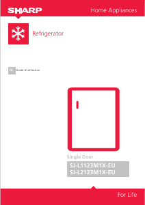 Mode d’emploi Sharp SJ-L2123M1X-EU Réfrigérateur