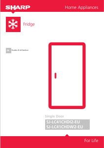 Mode d’emploi Sharp SJ-LC41CHDI2-EU Réfrigérateur