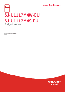 Mode d’emploi Sharp SJ-U1117M4W-EU Réfrigérateur combiné