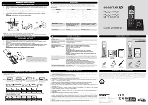 Mode d’emploi Essentiel B EB_T_22-SF_R Téléphone sans fil