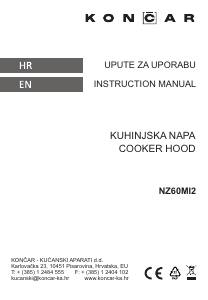 Bruksanvisning Končar NZ60MI2 Köksfläkt