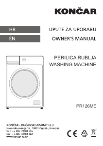 Priručnik Končar PR126ME Stroj za pranje rublja