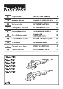 Εγχειρίδιο Makita GA5091 Γωνιακός τροχός