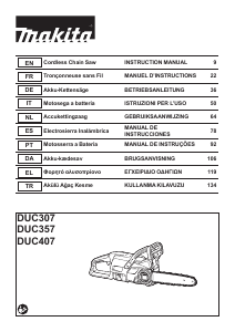 Manual Makita DUC307 Chainsaw