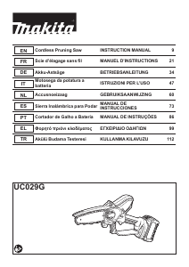 Bruksanvisning Makita UC029G Kedjesåg
