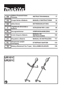 Manual de uso Makita UR101C Cortabordes