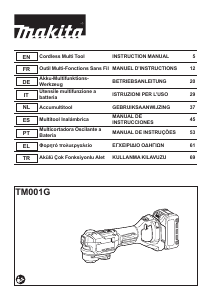 Handleiding Makita TM001G Multitool