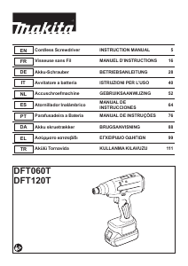 Manual Makita DFT060T Aparafusadora
