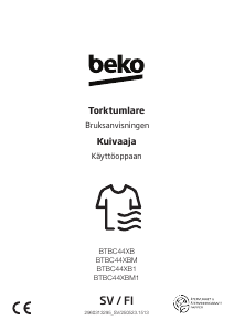 Bruksanvisning BEKO BTBC44XBM Torktumlare