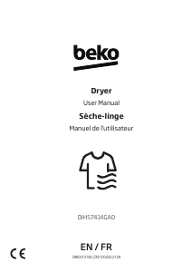 Mode d’emploi BEKO DIHS 7414 GA0 Sèche-linge