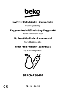 Instrukcja BEKO B1RCNA364W Lodówko-zamrażarka