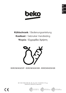 Bedienungsanleitung BEKO B3RCNE404HXB Kühl-gefrierkombination
