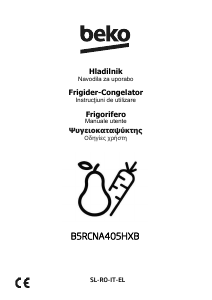 Εγχειρίδιο BEKO B5RCNA405HXB Ψυγειοκαταψύκτης