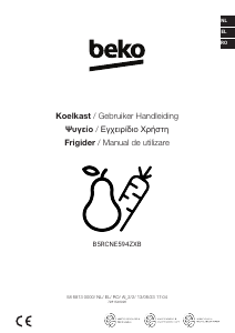 Εγχειρίδιο BEKO B5RCNE594ZXB Ψυγειοκαταψύκτης