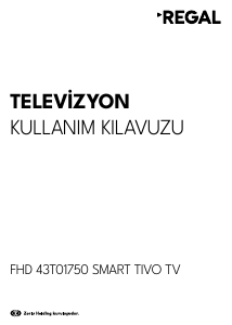 Kullanım kılavuzu Regal 43T01750 LED televizyon