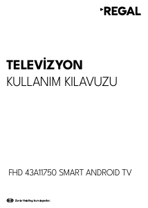 Kullanım kılavuzu Regal 43A11750 LED televizyon