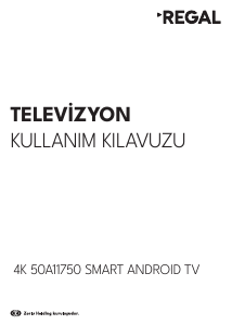 Kullanım kılavuzu Regal 50A11750 LED televizyon