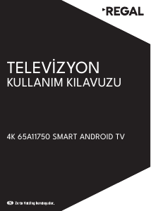 Kullanım kılavuzu Regal 65A11750 LED televizyon