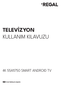 Kullanım kılavuzu Regal 55A11750 LED televizyon