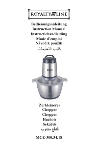 Bedienungsanleitung Royalty Line MCE-300.34.18 Universalzerkleinerer
