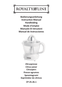 Mode d’emploi Royalty Line CP-25.26.1 Presse-agrumes