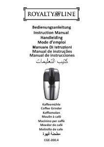Manual de uso Royalty Line CGE-200.4 Molinillo de café