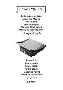 Handleiding Royalty Line PG-7937 Contactgrill