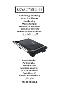 Használati útmutató Royalty Line PM-1000.869.1 Kontaktgrill