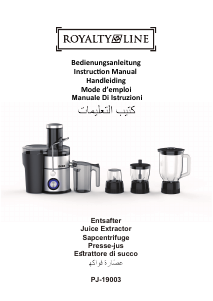 Bruksanvisning Royalty Line PJ-19003 Juicepress