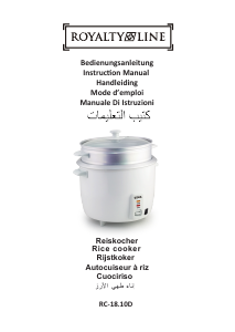 Manuale Royalty Line RC-18.10D Fornello di riso