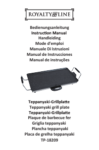 Manuale Royalty Line TP-18209 Griglia da tavolo
