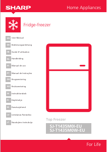 Mode d’emploi Sharp SJ-T1435M0W-EU S Réfrigérateur combiné