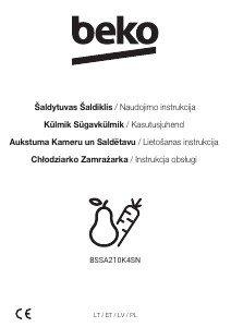 Vadovas BEKO BSSA210K4SN Šaldytuvas