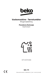 Brugsanvisning BEKO HITV 8733 B0 Vaske-tørremaskine