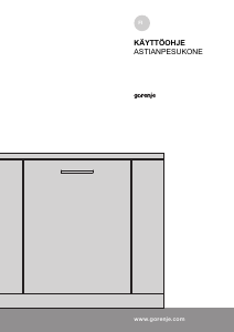 Käyttöohje Gorenje GV561D10 Astianpesukone