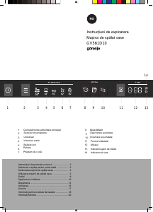 Manual Gorenje GV561D10 Maşină de spălat vase