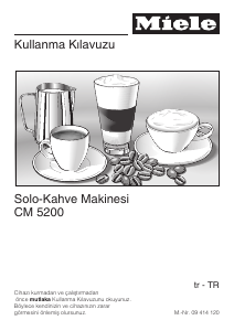 Kullanım kılavuzu Miele CM 5200 Kahve makinesi