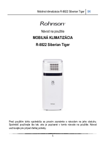 Návod Rohnson R-8822 Siberian Tiger Klimatizácia