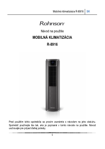 Návod Rohnson R-8916 Klimatizácia